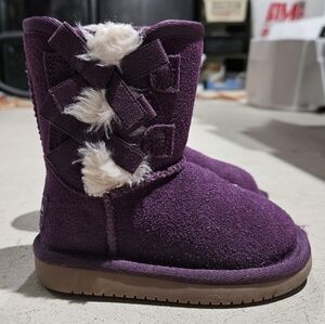 Koolaburra By UGG Purple Kids Boots with Fur Accents